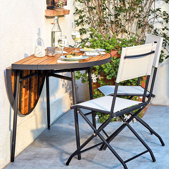 Table pliable Babor Balcony Mobilier de jaridn Bocarnea Favex